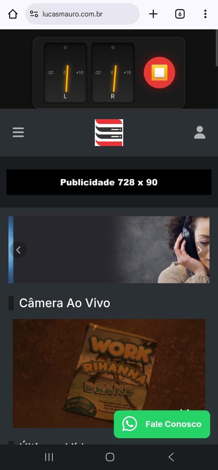 Site Administrável Mobile