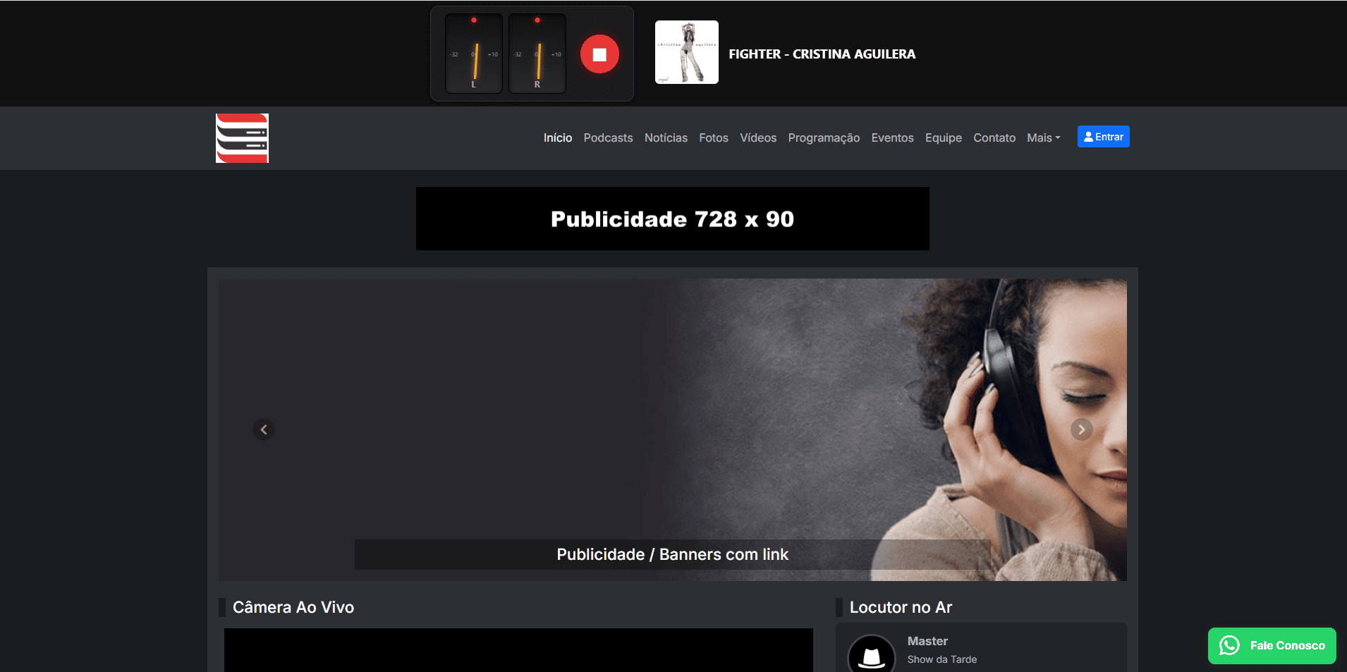 Site Administrável Desktop
